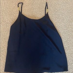 Lilly Pulitzer Navy 100% Silk Tank XS